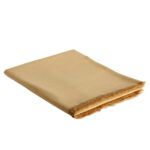 Mantel de mesa beige con flecos