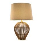 LAMPARA SOBREMESA BEIGE