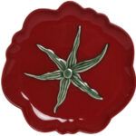 PLATO GRES TOMATE ROJO
