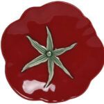 PLATO GRES TOMATE ROJO