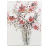 CUADRO LIENZO PINO FLORES PINTADO MANO