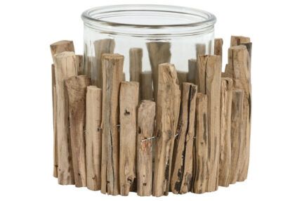PORTAVELA BLANCO MADERA TRONQUITOS
