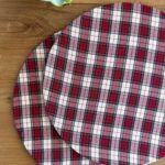 Funda para Bajo Plato «Cuadros rojo»