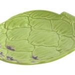 PLATO GRES ALCACHOFA VERDE PEQUEÑO