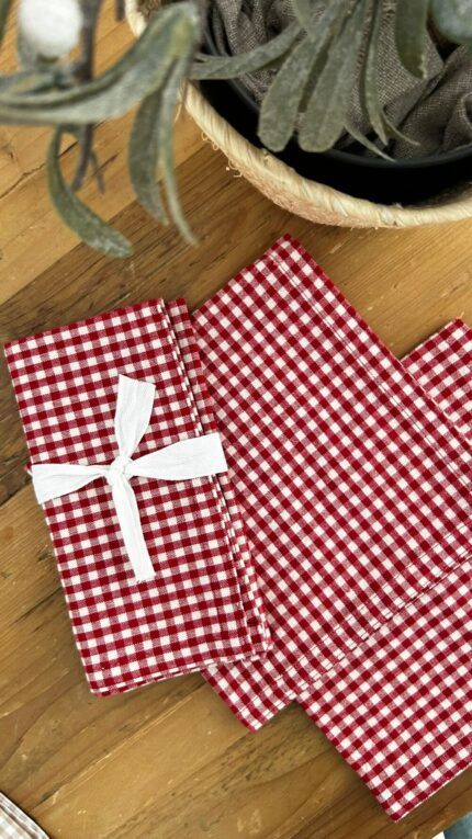 Servilleta «Vichy Rojo»