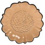 PLATO CRISTAL  DALIA IRREGULAR AMBAR