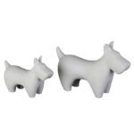 SET 2 FOXTERRIER ARENADO BLANCO