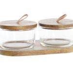 BOTE SET 3 ACACIA CRISTAL MARRON
