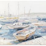 CUADRO LIENZO ACRILICO BARCAS
