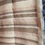 ALFOMBRA YUTE CUADRO MARRON 240X170