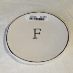 PLATO INICIAL BORDE ORO "F"