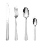 SET 16 CUBERTERIA INOX PLATEADO