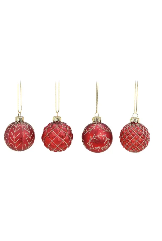 10025243_800x800 COLGADOR BOLA ROJA CRISTAL - Imagen 1