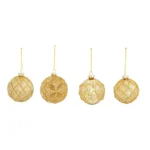 COLGADOR BOLA DORADO CRISTAL