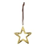 COLGADOR ESTRELLA METAL DORADO