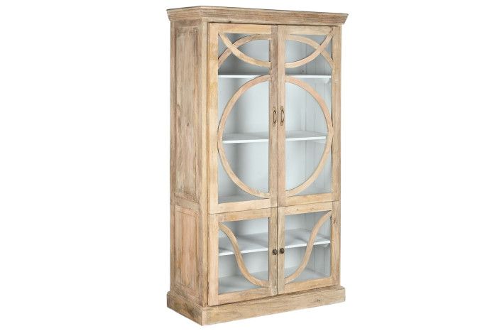 MB-208792_1 VITRINA MADERA ACIA MANGO DECAPE 120X50X205 - Imagen 1