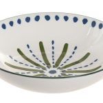 PLATO PORCELANA PALMERAS AZUL