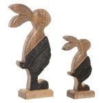 FIGURA SET 2 MANGO CONEJO NATURAL