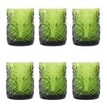 VASO SET 6 CRISTAL 300ML PIÑAS