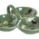 BOL SET 3 GRES OLIVO RELIEVE