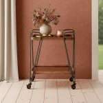 CAMARERA NATURAL-NEGRO METAL-CRISTAL