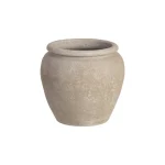 MACETERO CREMA CERÁMICA DECORACIÓN