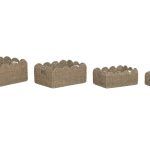 CESTA SET 4 SEAGRASS NATURAL METAL