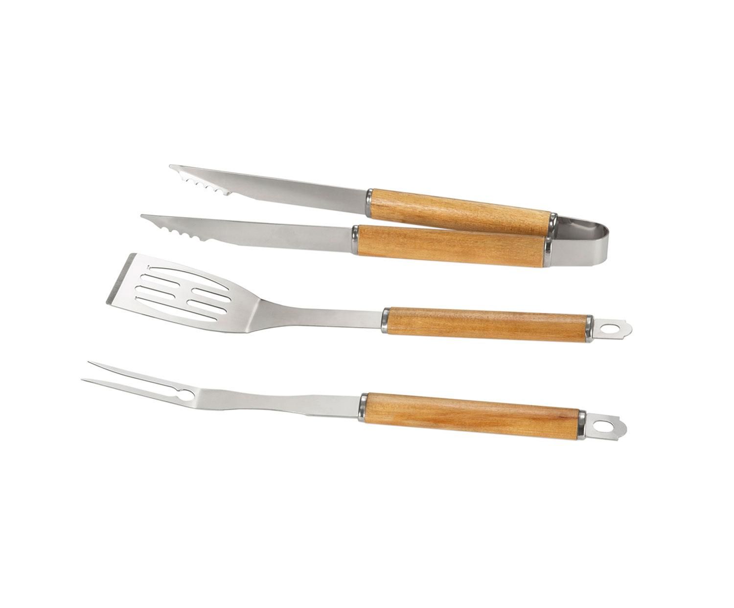 CC23120-01.FEB88BBDC27F SET 3 UTENSILIOS BBQ ACACIA 43CM - Imagen 1