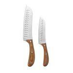 SET 2 CUCHILLOS SANTOKU ACACIA