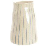 JARRÓN GRES 17X17X24 RAYAS CRUDO