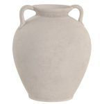JARRÓN TERRACOTA 25X25X30 ASAS CRUDO