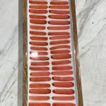 BANDEJA 50X15 MADERA RAYAS CORAL