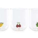 VASO BOROSILICATO 380ML. FRUTA 3D