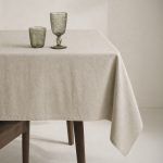 MANTEL 250X140CM BEIGE